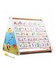 Aditi Toys 5-in-1 Wooden Activity Triangle, Smart Educational Toy for Kids, Fun Early Learning Alphabets, Abacus Counting, Writing Board With Wipe & Clean Marker, Clock Learning and Sliding Fish