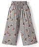 CUCUMBER Cotton Woven Capri with Floral Print - Grey