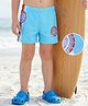 Mark & Mia Swimming Trunk with Text Print - Light Blue