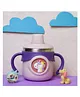 THE LITTLE LOOKERS Stainless Steel Insulated Hot & Cold Sipper Bottle for Kids/Double Wall & Vacuuming/Sipper Cups with Straw/Travelling Water Bottle for Kids with Straw (260ml) - Purple