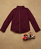 One Friday Cotton Full Sleeves Solid Shirt - Burgundy