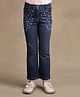 One Friday Cotton Stone Embellished Jeans - Blue