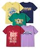 Pine Kids Cotton Knit Half Sleeves Printed T-Shirts Pack of 5 - Multicolor