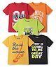Pine Kids Cotton Knit Half Sleeves Printed T-Shirts Pack of 5 - Multicolor