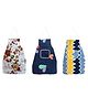 AAZEEM Cotton Kitchen Apron with Front Pocket Waterproof Back Restaurant -(Pack of 3)