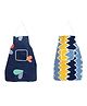 AAZEEM Cotton Kitchen Apron with Front Pocket Waterproof Back Restaurant -(Pack of 2)