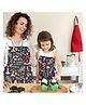 AAZEEM Poly Cotton Matching Aprons with Pockets for Kids and Adults|For Home & Outdoors Cooking  Men & Women |Pack of 2|