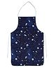 AAZEEM Apron with Front Pocket|Adjustable Neck Strap Long Ties Chef Aprons for| Kitchen Cooking |Chef Apron | Pack of 1|Navy Blue