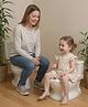 Potty Training Toilet for Toddlers  White| Realistic Design| Storage Tank for Wipes and Tissues| Removable Bowl| Soft Seat| Splash Guard| Easy to Clean