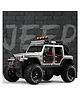 Nicres Big Size Jeep Wrangler Rubicon Alloy Pickup 1:24 Scale Model Car Exclusive Alloy Metal Car Die-cast Car Pullback Toy car with Sound & Light Music Best Gifts Toys Kids ( Silver )