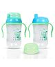 BAYBEE 300ml Sipper Bottle for kids, BPA Free Anti-Spill Sippy Bottle | Training Sippy Cup, Baby Bottle Sipper | Sipper Bottle for Kids Infants (Green)