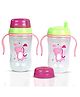 BAYBEE 300ml Sipper Bottle for kids, BPA Free Anti-Spill Sippy Bottle | Training Sippy Cup, Baby Bottle Sipper | Sipper Bottle for Kids Infants (Pink)