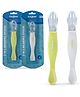 Baybee Ultra Soft Baby Weaning Spoon Set for Baby Feeding, Non Toxic BPA Free Baby Training Feeding Spoon, Easy Grip Handle | Baby Feeding Spoons | Feeding Spoon Set for Kids Toddlers (Pack of 2)