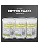 Baybee 300 Pcs Baby Cotton Swab Ear Buds Cleaner, Made of Paper Stem, Safe & Hygienic for Babies, Biodegradable | Soft Cotton Buds, Ear Cleaning Buds | Ear Buds Cleaner for Babies (Pack of 3)
