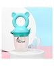 R for Rabbit First Feed Pixie Premium Soft Silicon Chewing Nibbler for Babies | Hygenic & BPA Free| Baby Fruit & Food Veggie Teether | Pacifier/Feeder for infant 3+ Months (Lake Blue)