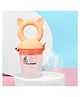 R for Rabbit First Feed Pixie Nibbler for Baby Premium Soft Silicon Chewing Pacifier Hygenic & BPA Free Baby Food Veggie Teether | Fruit Feeder for Infant 3+ Months (Beige)