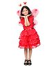 Itsmycostume Fairy Theme Half Sleeves Butterfly Costume Set - Red