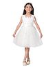 Itsmycostume Fairy Theme Sleeveless Sequin Embellished & Polka Dots Glitter Designed Princess Costume - White