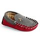 Chiu Star Applique Designed Loafers Style Booties - Grey