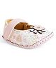 Chiu Floral Applique Designed Velcro Closure Booties - Pink
