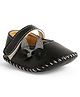 Chiu Bow Embellished Velcro Closure Booties - Black