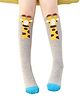 MOMISY Giraffe Designed Knee Socks - Grey