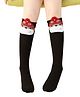 MOMISY Bear Designed Knee Socks - Black