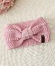 Woonie Handknitted Bow Designed Headband - Pink