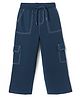 Pine Kids Knit Full Length Lounge Pant with Cargo Pockets - Navy Blue
