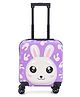 Kids Luggage Bag with 3D Bunny Applique Purple - 13 Inches