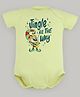 FFlirtygo Christmas Theme Cotton Half Sleeves Jingle All The Way Printed Onesie - Green