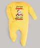 FFlirtygo Christmas Theme Cotton Full Sleeves Who Need Santa I Have Dadu Printed Romper - Yellow