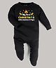 FFlirtygo Christmas Theme Cotton Full Sleeves My First Christmas With Mumma Papa Printed Romper - Black