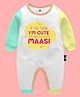The Peppy Tend 100% Cotton Full Sleeves If You Think Im Cute You Should See My Masi Text Printed Romper - Multi Colour