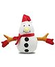 Kidsden Christmas Snowman Soft Plush Stuffed Toy White Red - Height 32 cm