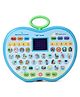 House of kids Apple Shape Educational Mini Computer Laptop Toy with LED Display Music for Learning Alphabets Numbers Words - Blue