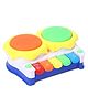 House of kids Drum Keyboard Musical Toy with Flashing Lights Animal Sounds - Yellow