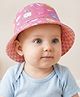 Babyhug Free Size Bucket Hat with Animal Print - Pink