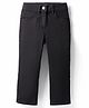 UCB Cotton Woven Full Length Solid Coloured Jeans - Black