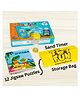 TOY FUN Puzzle Time Aqua Animals for Kids 3 Years+ | 12 Jigsaw Puzzle with Sand Timer and Pouch | 108 Pieces | Educational Puzzle Game for Fun and challegne