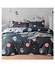Famyo Kids' 85x95 In 4 Piece Super Soft Reversible Bedding set - Astronaut Design