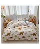 Famyo Kids' 85x95 In 4 Piece Super Soft Reversible Bedding set - Dino Park Design