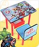 Babyhug Marvel Avengers Multipurpose Study Table with 1 Chairs - Red