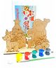 ilearnngrow Set of 5 DIY Christmas Painting kit - Reindeer, Gift, Tree, Santa Claus and Bell