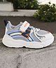 Lil Lollipop Colour Blocked Velcro Closure Shoes - Grey