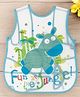 Yellow Bee PVC Jungle Adventure Waterproof Feeding Bib for Boys, Blue