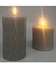 Party Perfetto LED Grey Candles (Pack of 2)