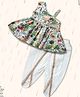 Peekaaboo Kids Pure Cotton Sleeveless Floral Printed & Lace Embellished Kurta Dhoti Set - Abstract Green