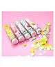 Flower heart design bottle tube shape paper soap in fruits flavour Scented fragrance soft bath for travel - Pack of 3-multi color
