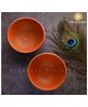 Swadeshi Blessings  Clay Serving Bowl Set Terracotta Bowls Earthen Snack Bowl Small Yogurt Pots Set of 2 - Brown
